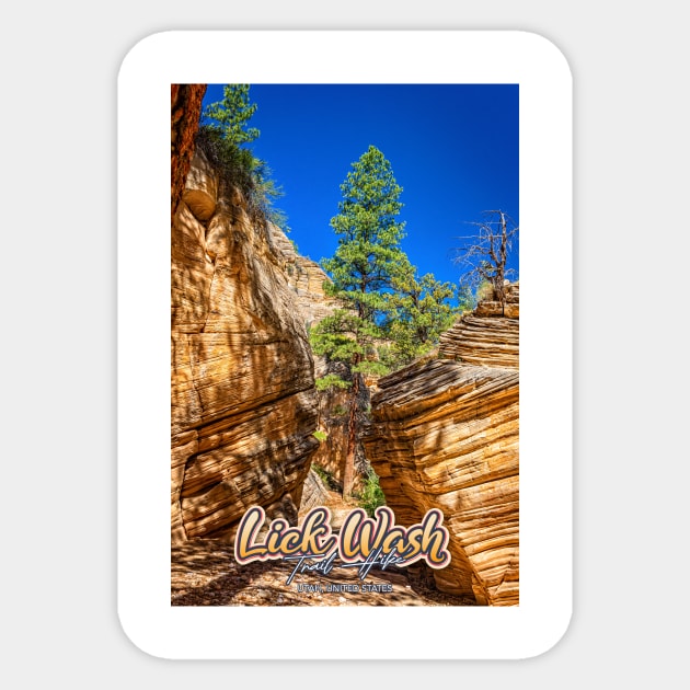 Lick Wash Trail Hike Sticker by Gestalt Imagery